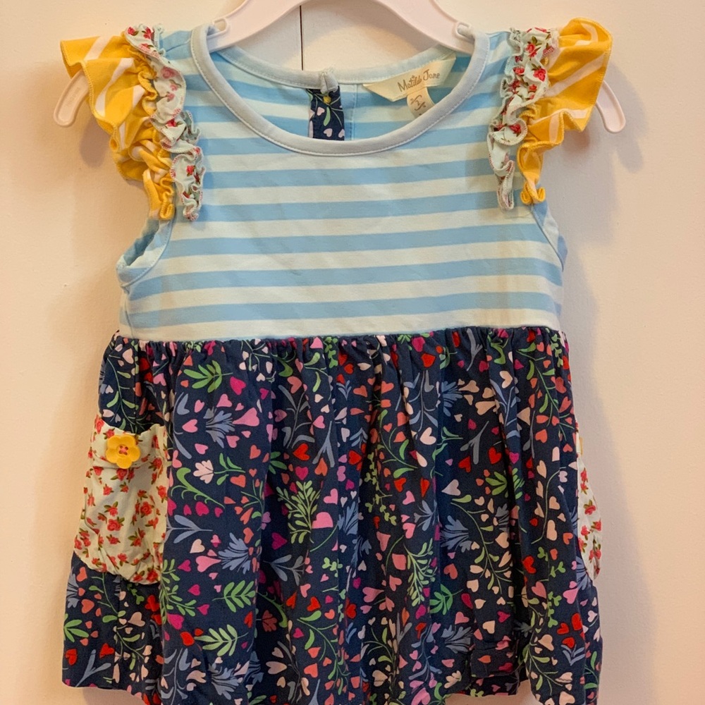 Matilda Jane size 2 blue floral top